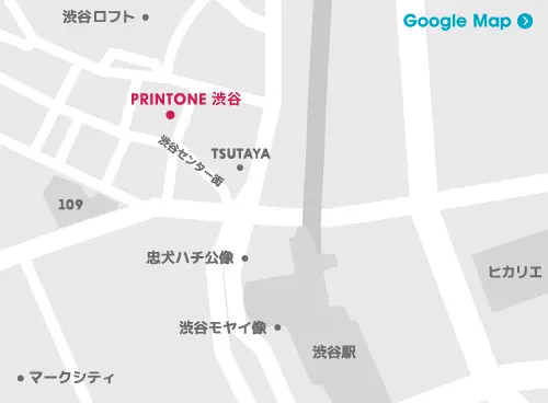 PRINTÖNE SHIBUYA map